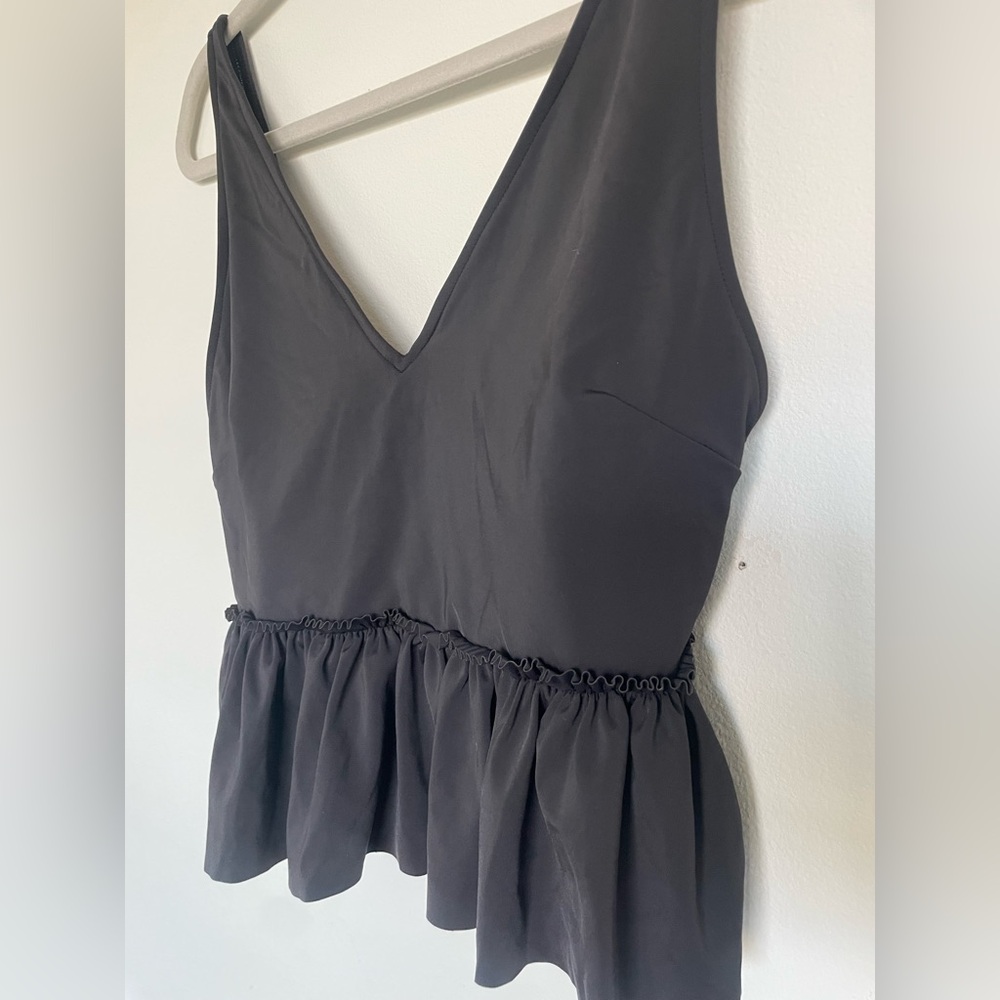 Kortni jeane v neck swim top black medium - Picture 4 of 7